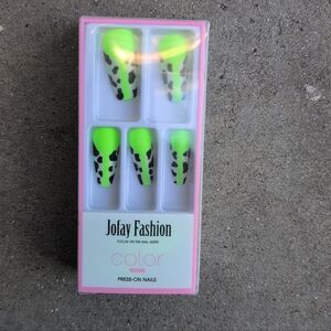 Neon Green Press-On Nails